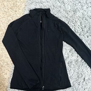 NIKE dri-fit black zip-up workout jacket
